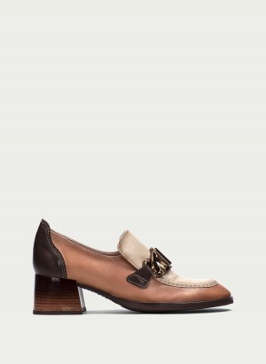 Hispanitas Charlize Loafers Dame Aprikos Hvite | SXE1416XD