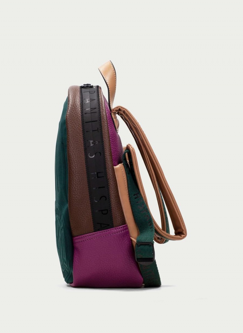 Hispanitas Backpack Vesker Dame Grønn Brune Lilla | VAZ5247AF