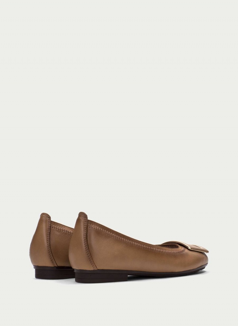 Hispanitas Basil Ballerinasko Dame Khaki | ZMU2857LR